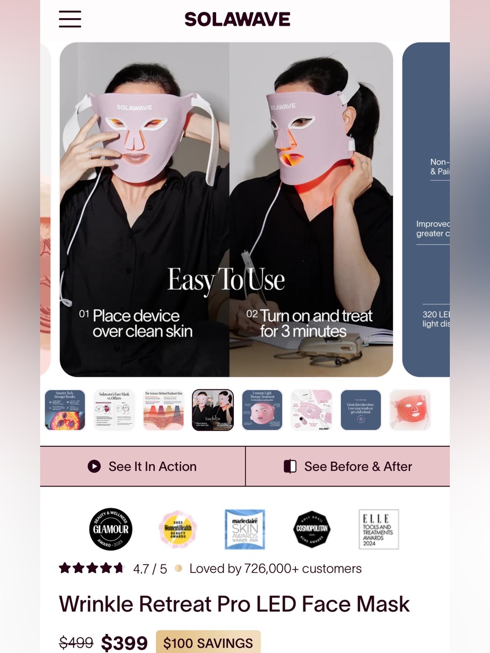 Solawave Light Therapy Mask - Picture 7 of 13